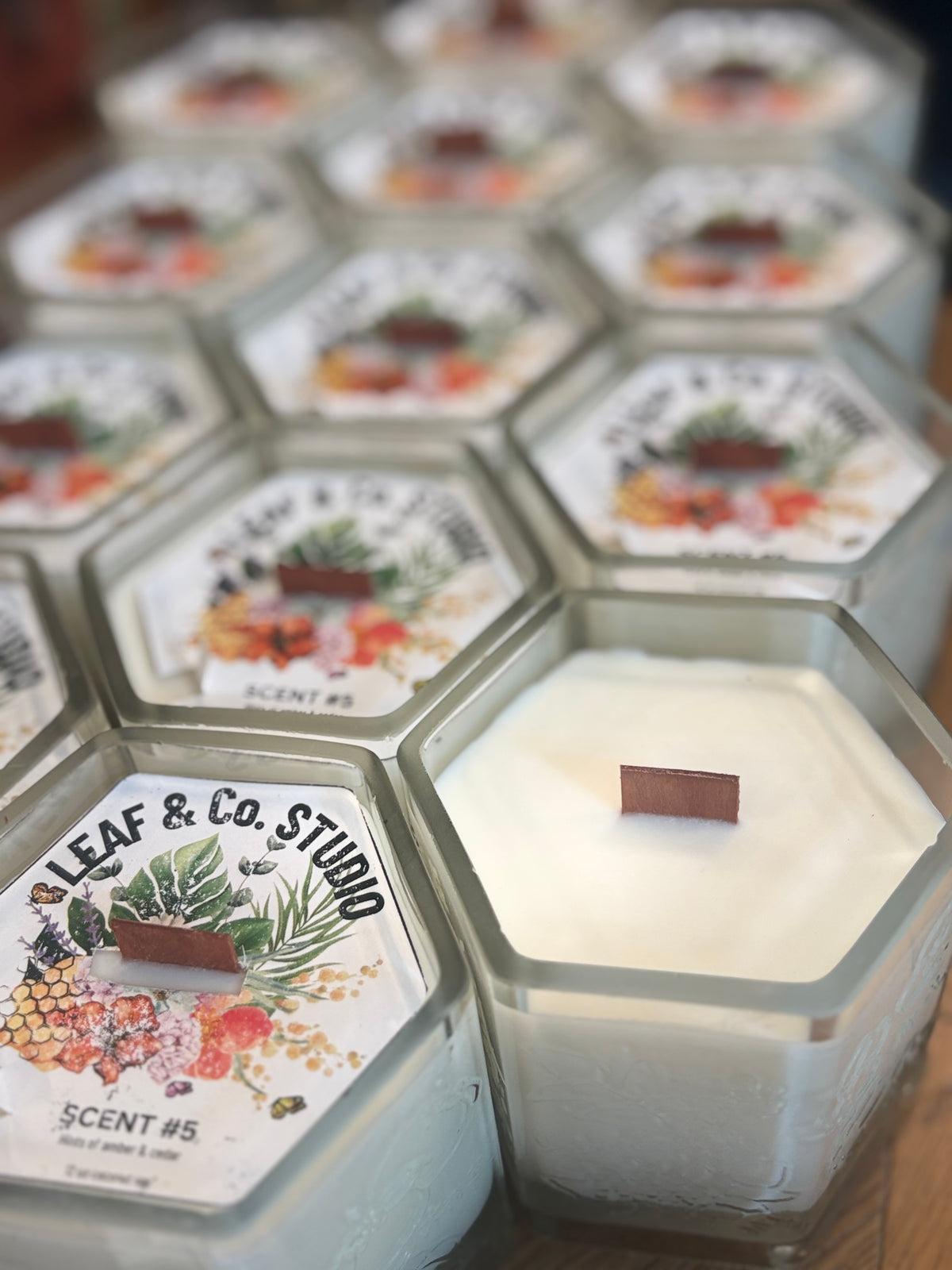 #5 Hexagon Candle